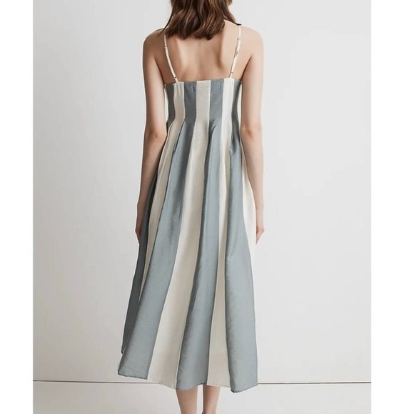 NWT Madewell Tay Pleated Midi Sundress Dress - Picture 3 of 14